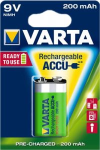 Varta 9 volt oplaadbare batterij Varta 9 volt oplaadbare batterij