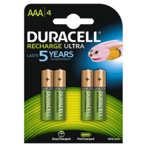 Duracell oplaadbare batterijen aaa