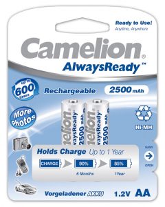 Always ready batterijen 2500 mah AA